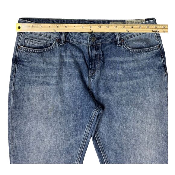 All Saints Jeans Womens Casey Low Rise Straight Fit Sz 33X30 Jeans Faded Frayed - Picture 7 of 9